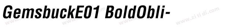 GemsbuckE01 BoldObli字体转换